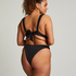 Haut de bikini triangle Luxe, Noir