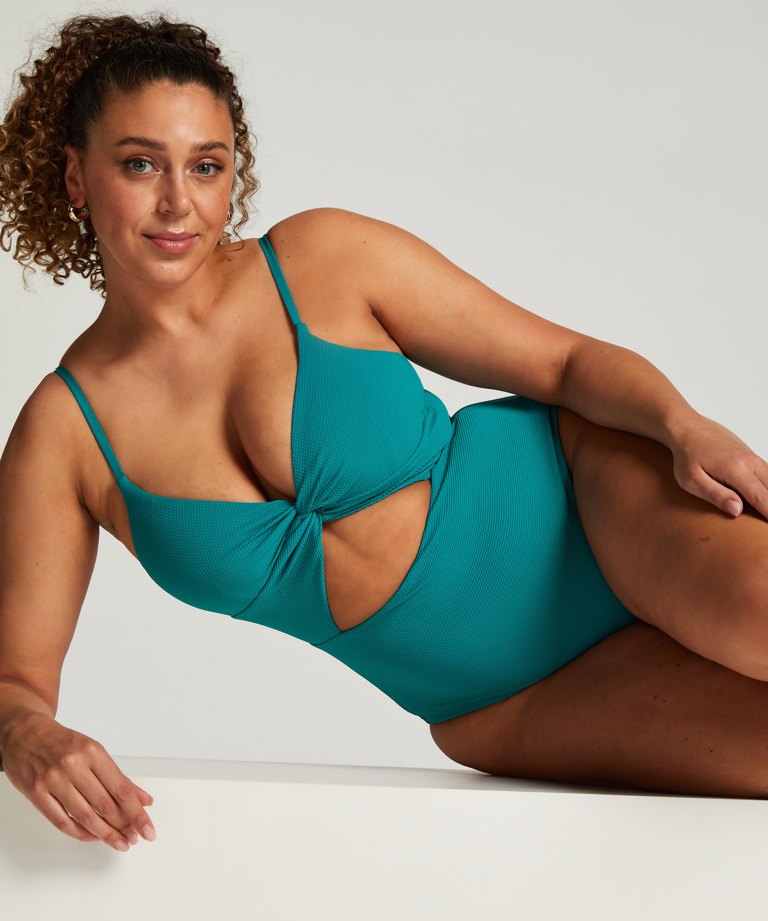 Maillot de bain Relief, Vert, main