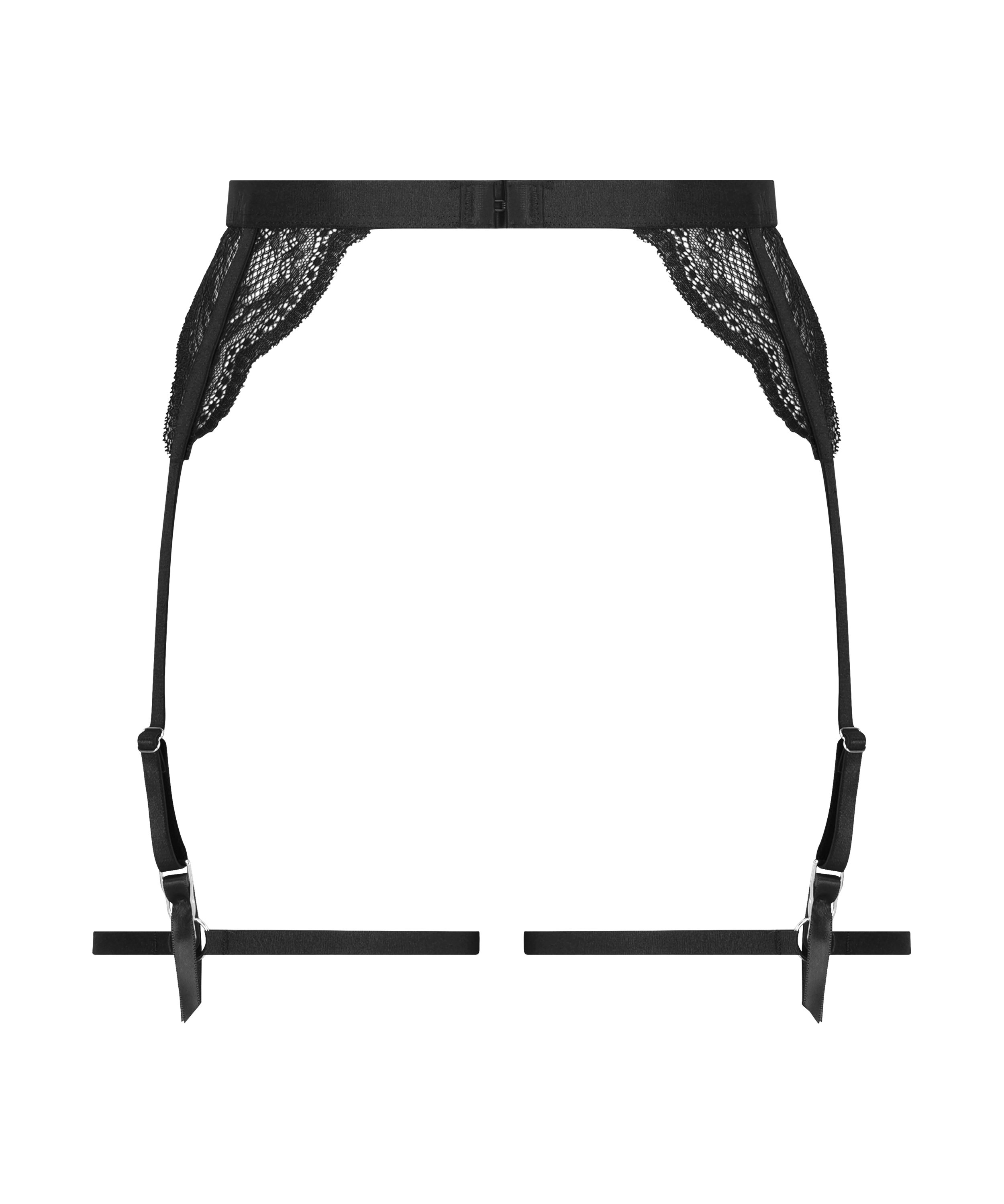 Porte-jarretelles Isabelle, Noir, main