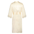Kimono en dentelle de soie, Beige