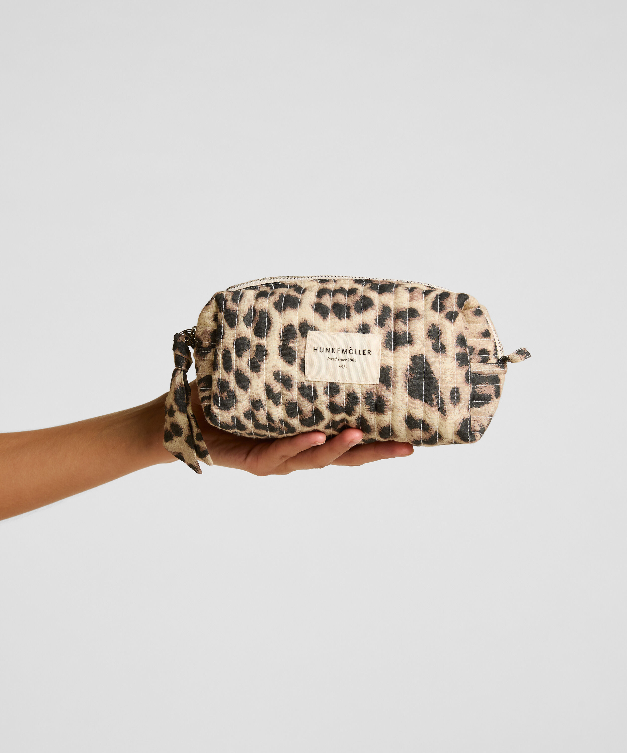 Trousse de Maquillage Petite Léopard, Blanc