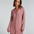 Robe-chemise à manches longues en jersey Essential, Rose