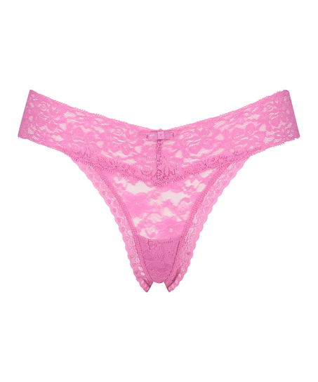 String en V taille extra basse, Rose