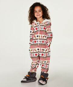 Fleece Onesie Kids, Bronzage