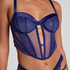 Soutien-gorge longline à armatures non rembourré Missy, Bleu