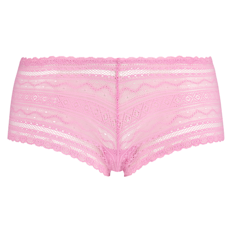 Geo Lace Boxer, Rose