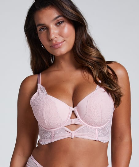 Soutien-gorge à armatures longline préformé Juliette, Rose