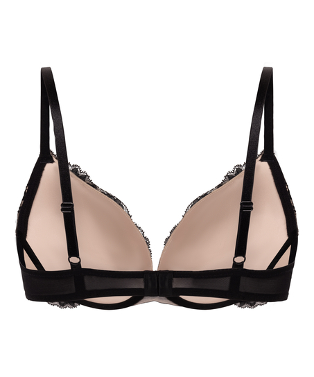 Soutien-gorge push-up à armatures préformé Teddy, Noir