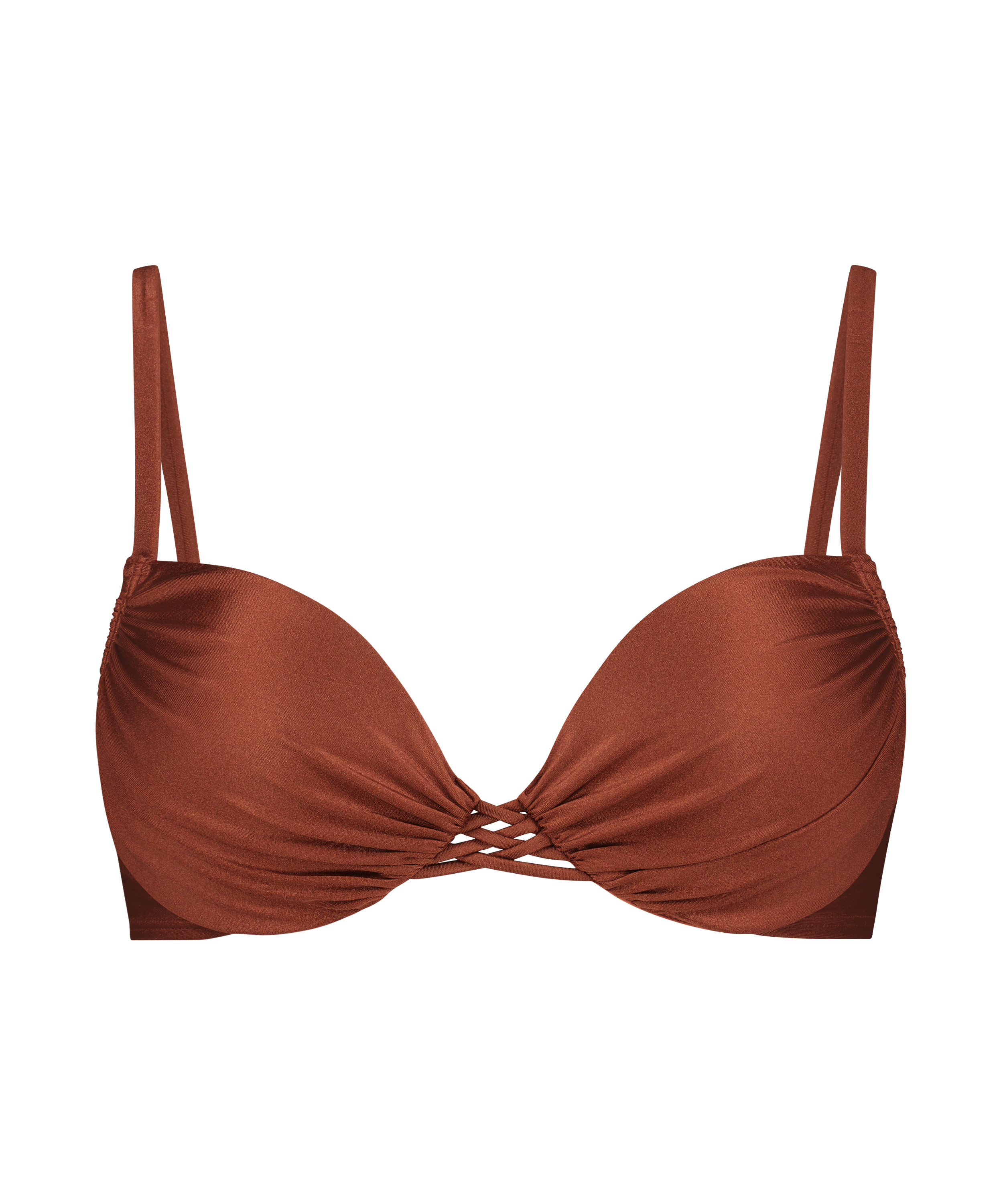 Haut de bikini préformé avec armatures Sahara, Rouge, main