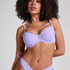 Haut de bikini préformé à armatures Scallop, Violet