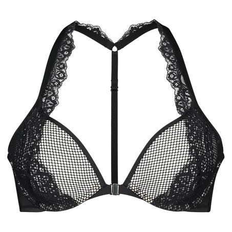 Soutien-gorge à armatures préformé push-up Persephone, Noir