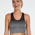 Soutien-gorge de sport HKMX Highneck Level 2 ombre, Gris