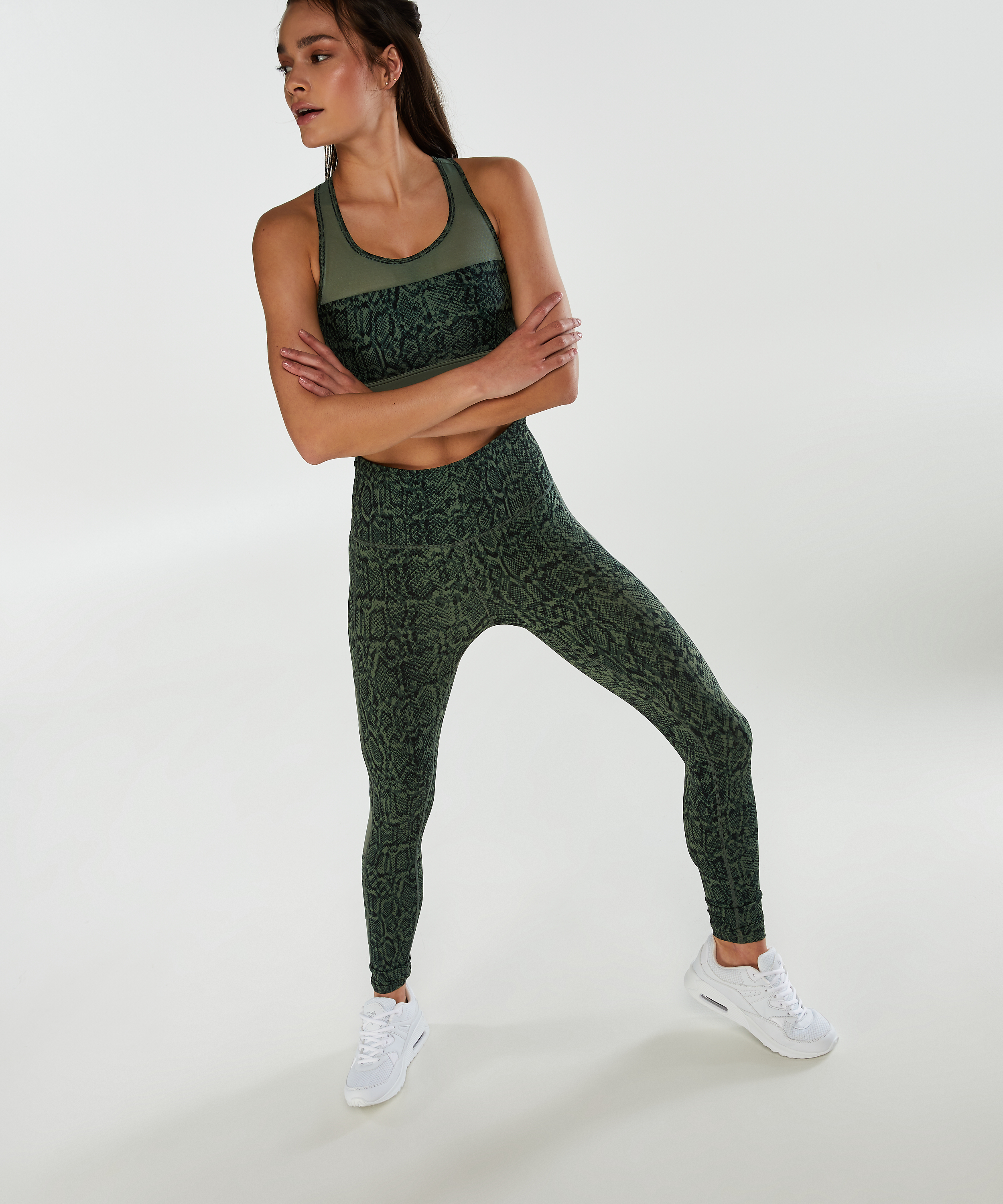 Le soutien-gorge de sport Classic HKMX Niveau 1, Vert, main