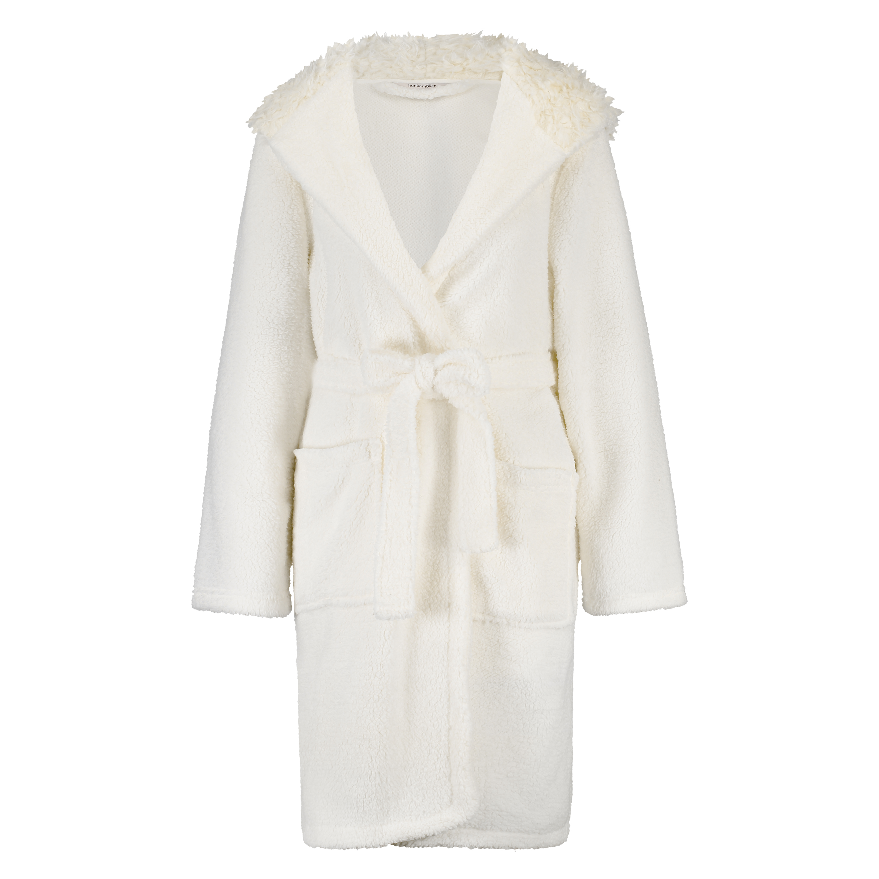 Peignoir Fleece, Blanc, main