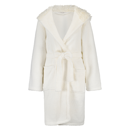 Peignoir Fleece, Blanc
