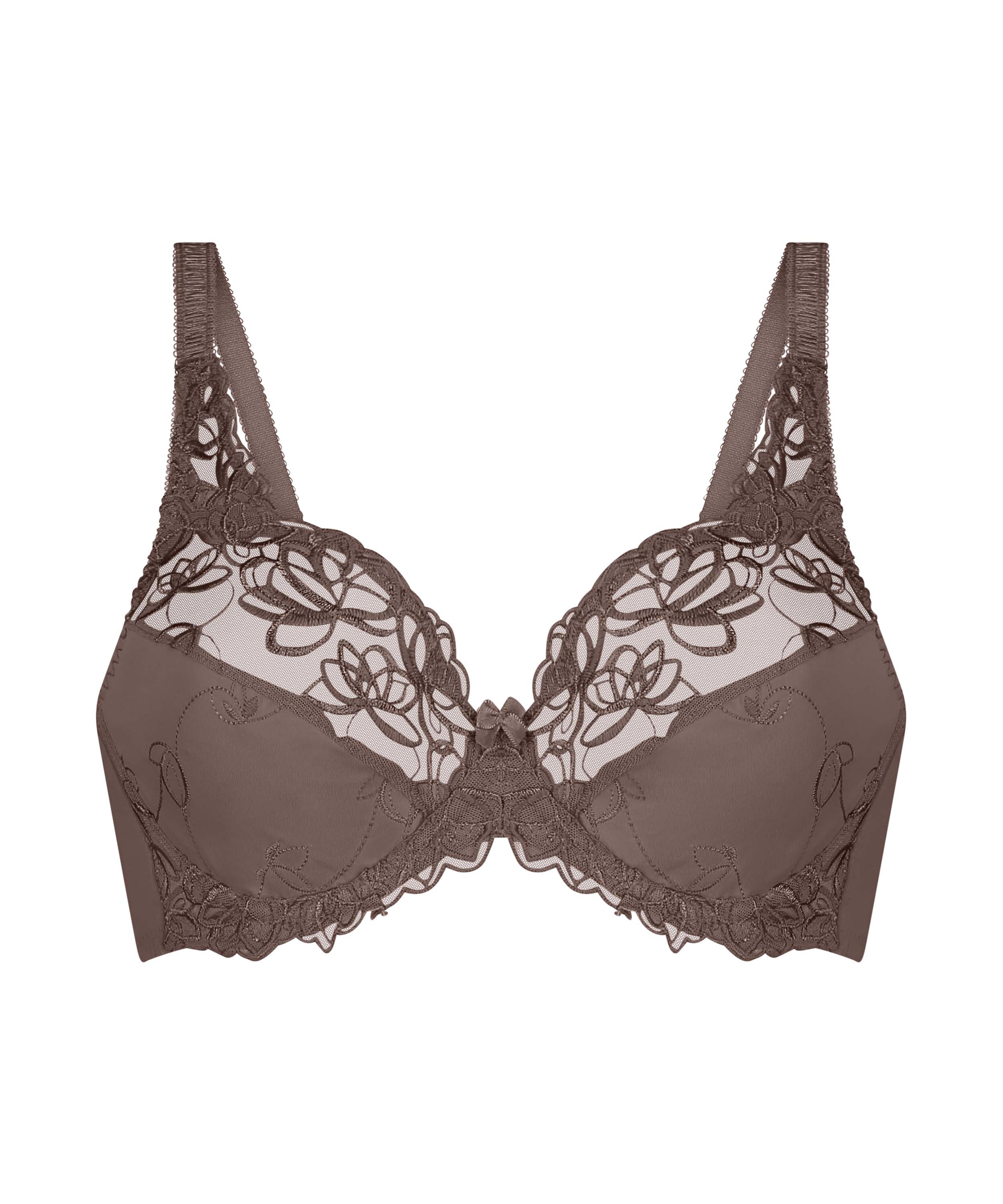 Soutien-gorge à armatures non-préformé Diva, Marron, main