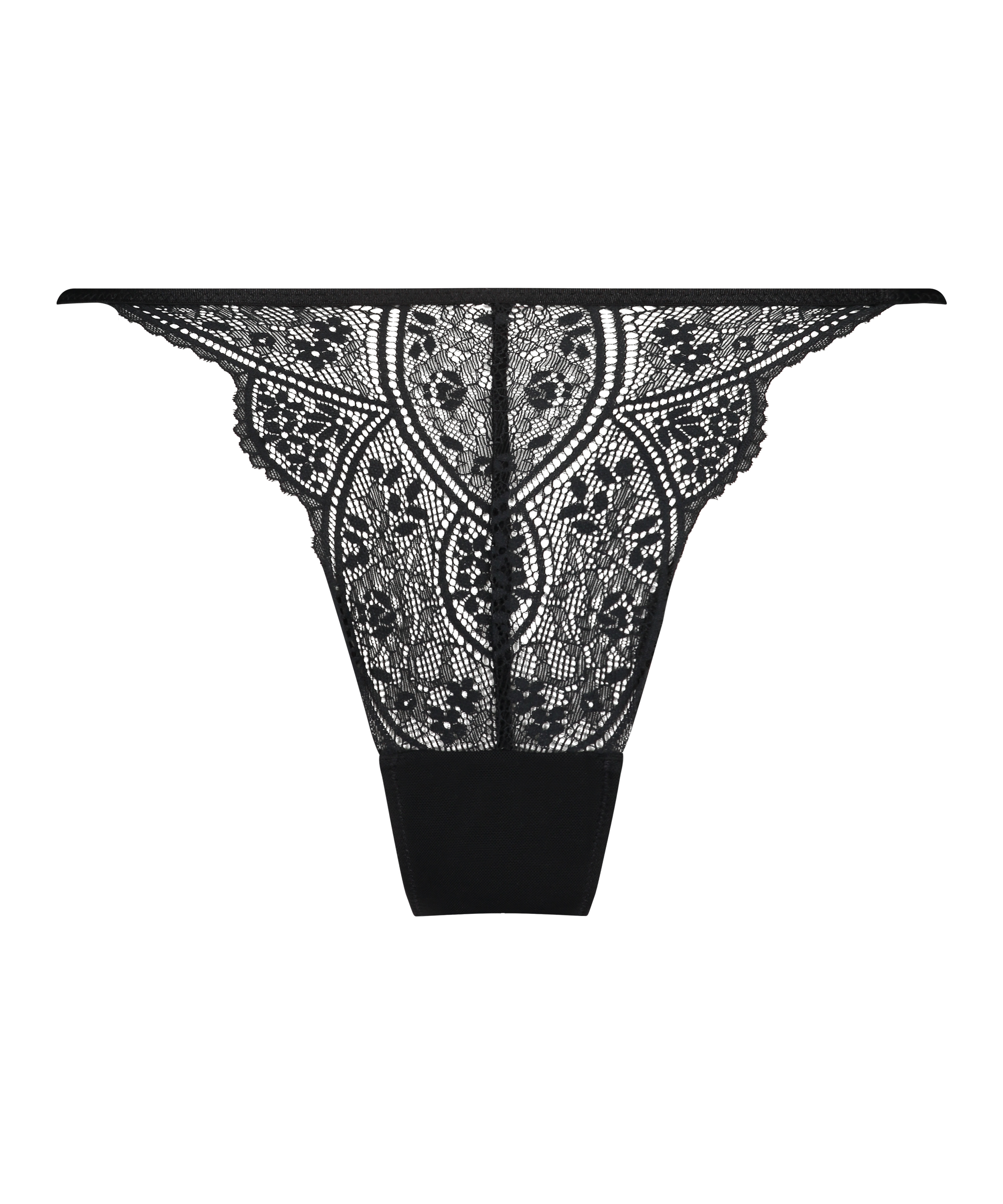 Slip brésilien Sandra, Noir, main