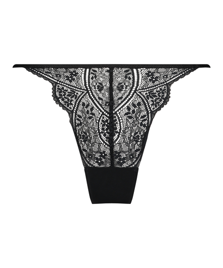 Slip brésilien Sandra, Noir