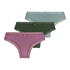 Lot de 3 slips brésilien Classics, Vert