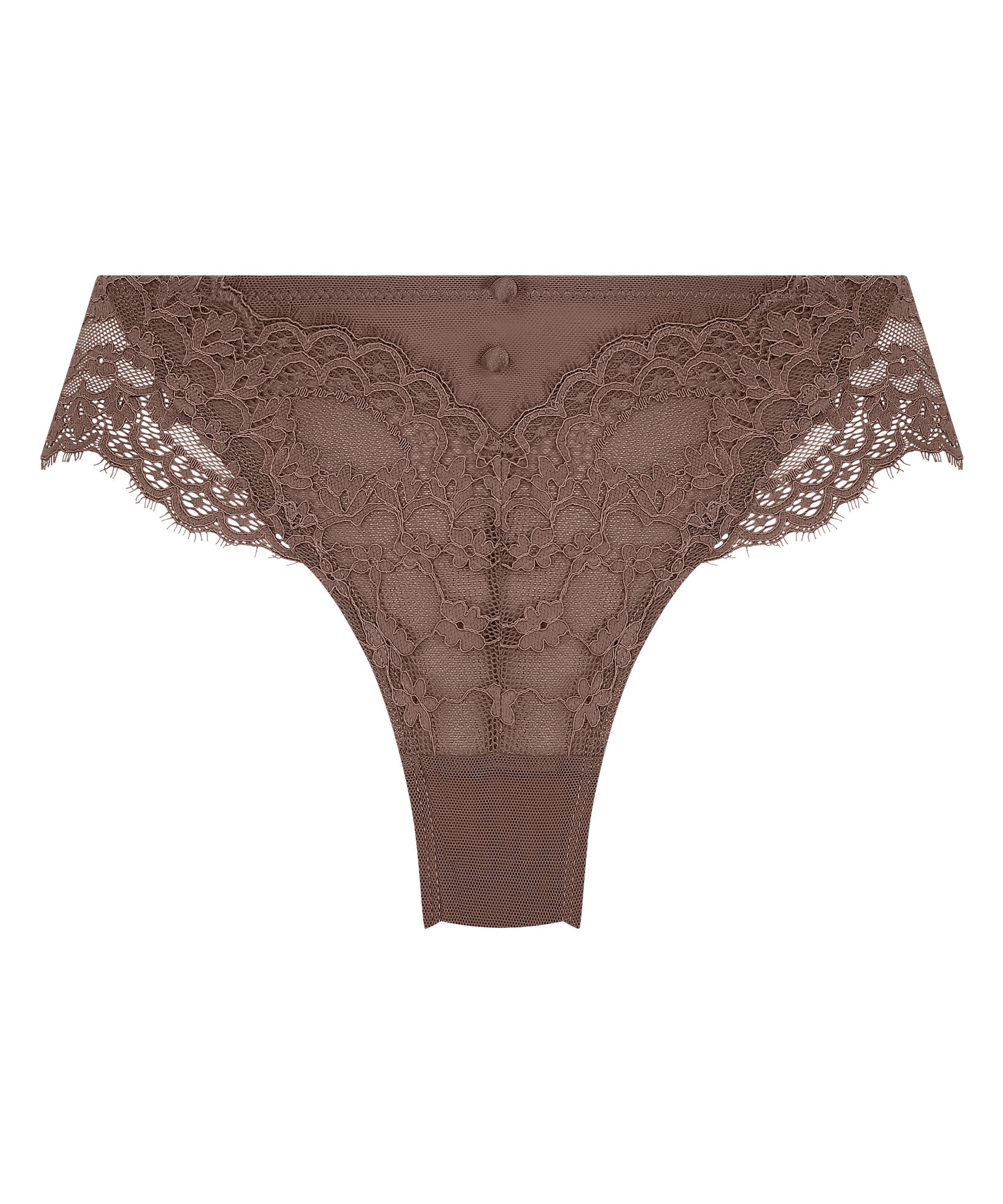 Slip brésilien Daisy, Marron, main