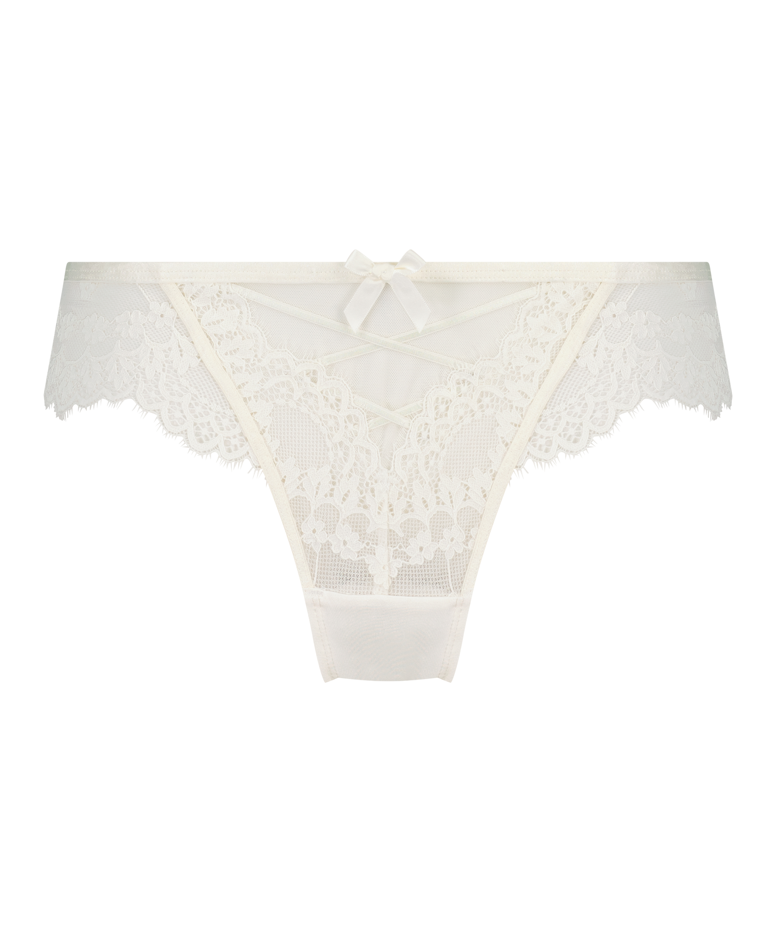 Slip brésilien Daisy, Blanc, main