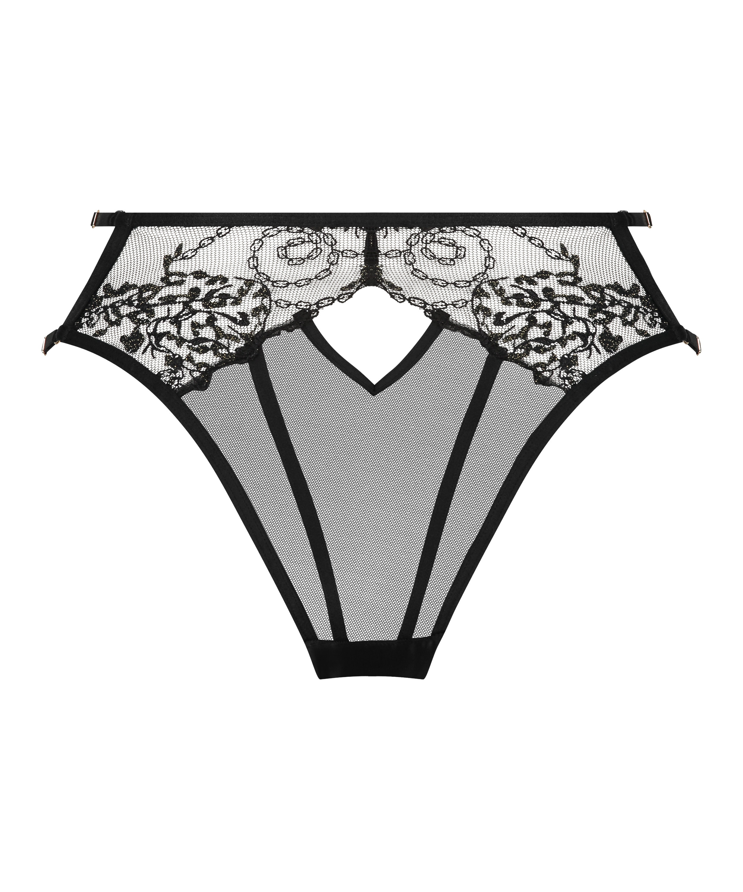 Slip brésilien Felicia, Noir, main