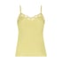 Haut de camisole Satin Dentelle, Jaune