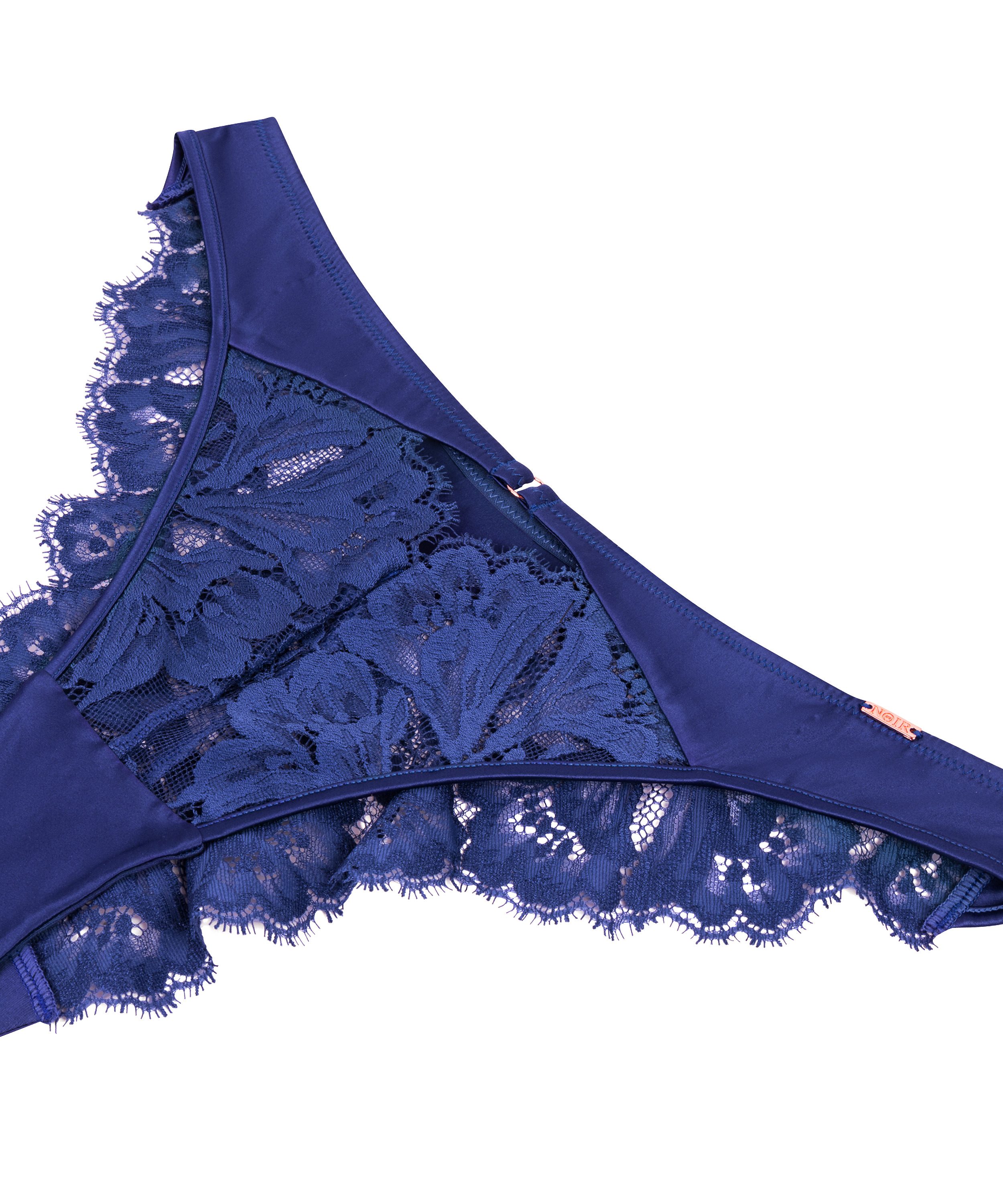 Culotte brésilienne jambes hautes Grace, Bleu, main