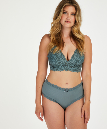 Slip brésilien Miny Curvy, Vert