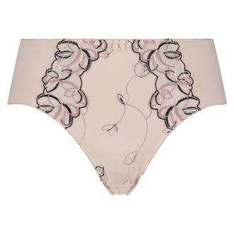 Slip taille haute Diva, Rose
