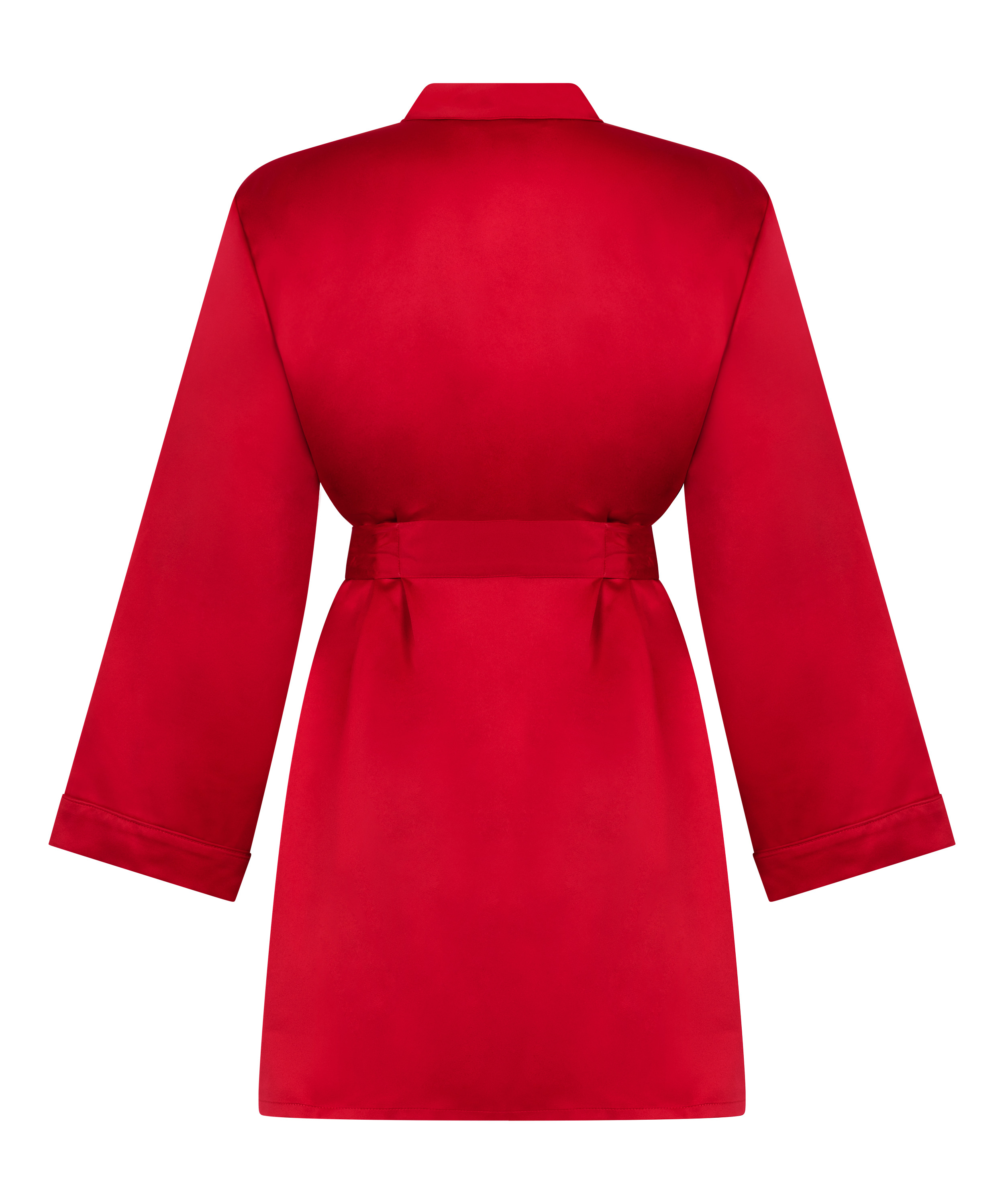 Kimono Satin, Rouge, main