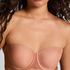 Soutien-gorge à armatures préformé sans bretelles Jane, Marron