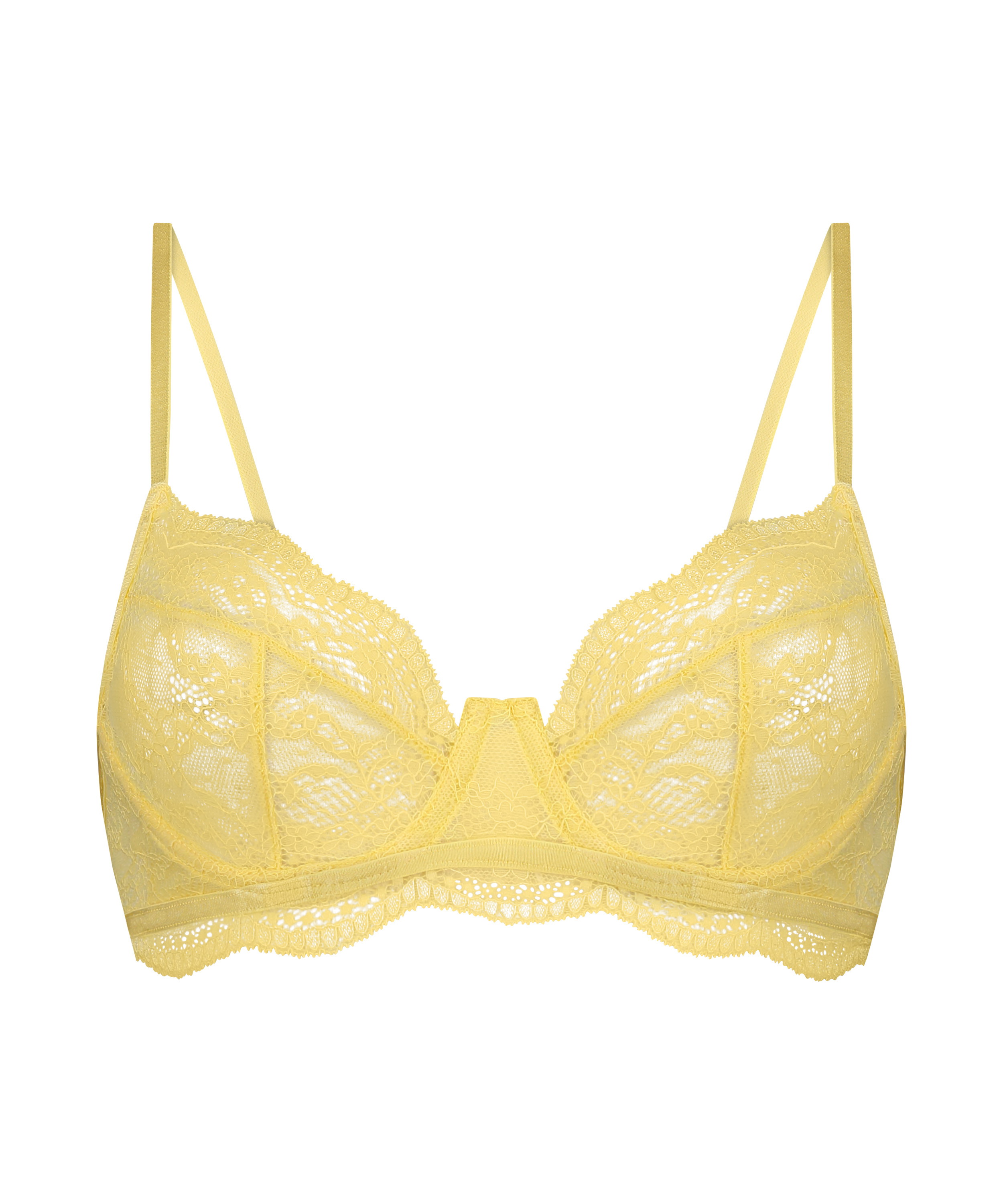 Soutien-gorge non-rembourré à armatures Isabelle, Jaune, main