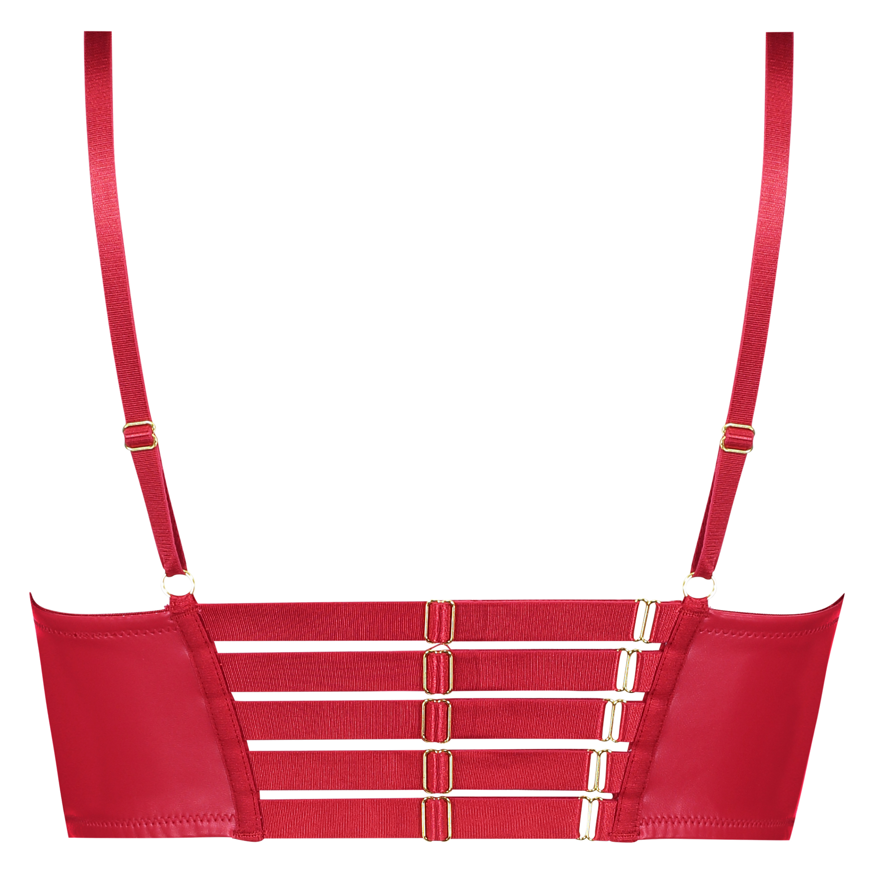 Soutien-gorge à armatures préformé longline push-up Kennedy, Rouge, main