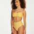 Bas de bikini coquin taille haute Carmel, Jaune