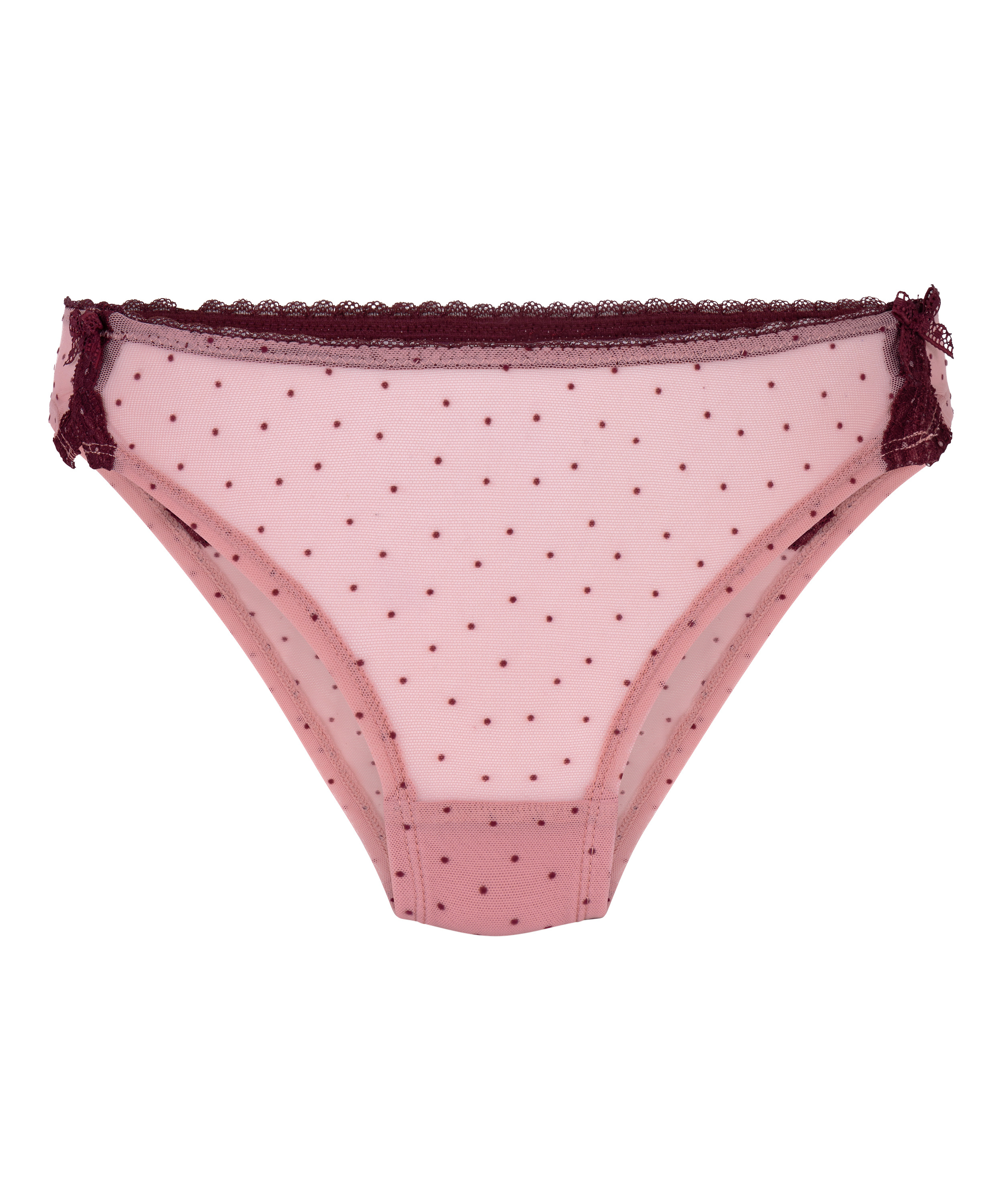 Culotte brésilienne Adeline, Rose, main