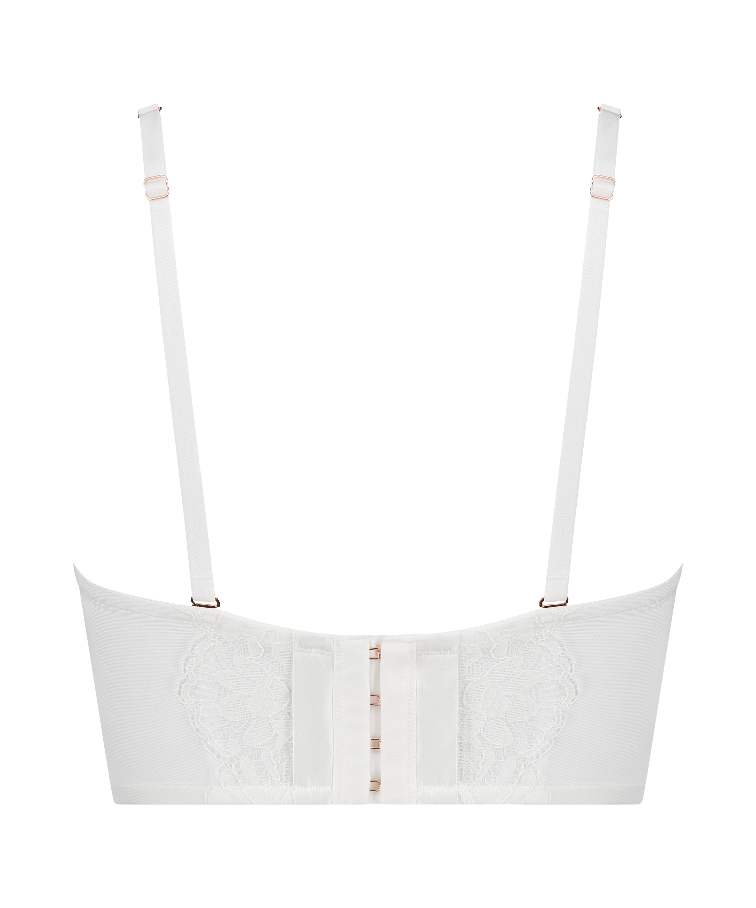 Soutien-gorge à armatures préformé sans bretelles Jamie, Blanc, main