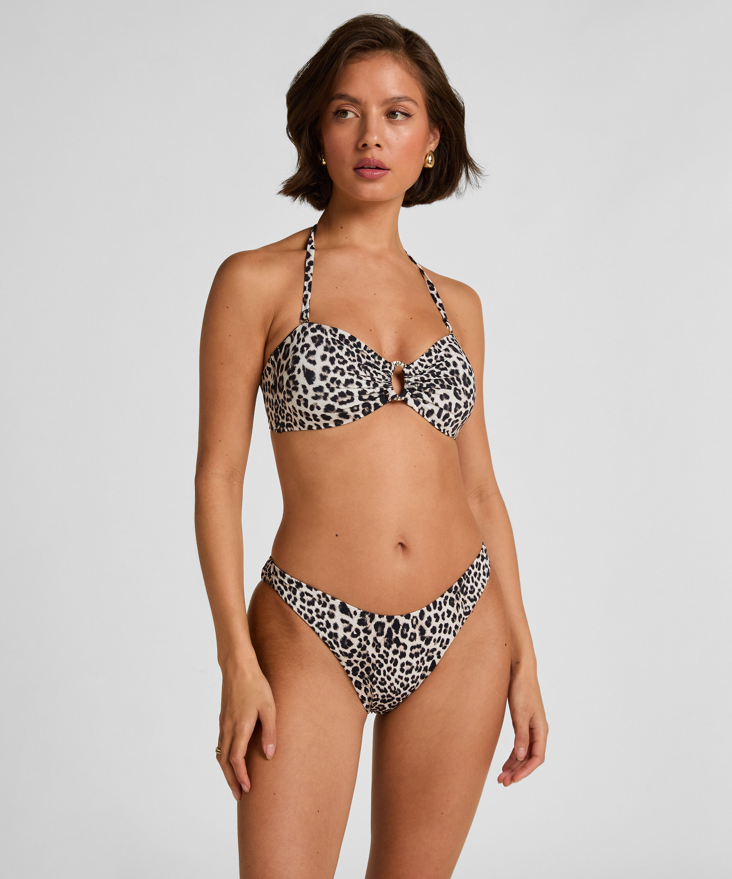 Haut de Bikini Bandeau Léopard