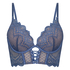 Soutien-gorge Push-Up bustier à armatures rembourré Lotta, Bleu