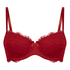 Soutien-gorge à armatures préformé Teddy, Rouge