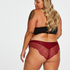 Slip brésilien short Selena, Rouge