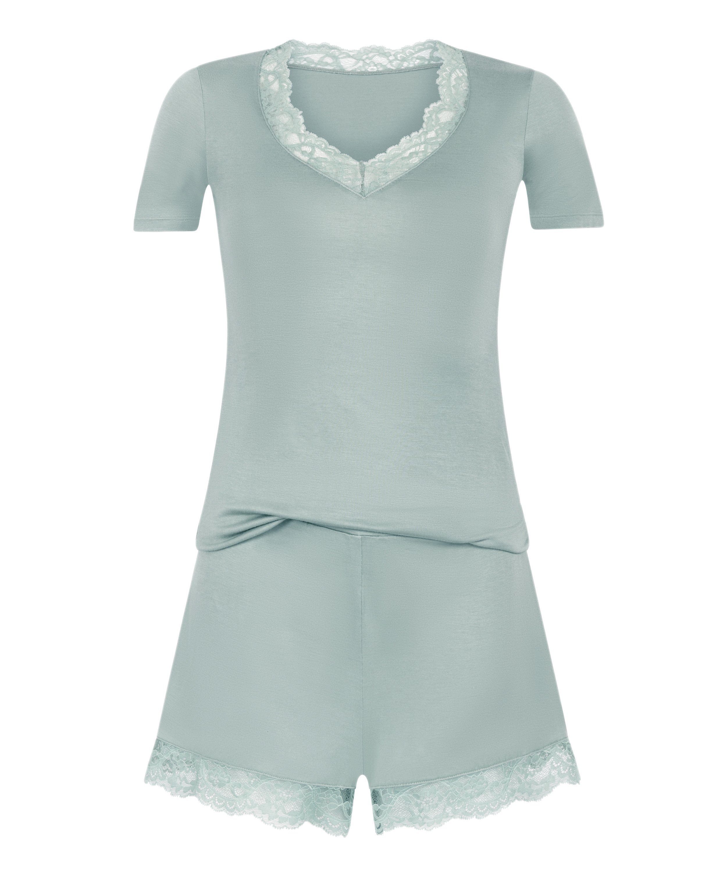 Pyjama en jersey, Vert, main