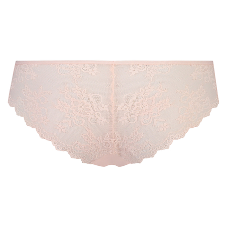 Slip brésilien iInvisible Lace Back, Rose