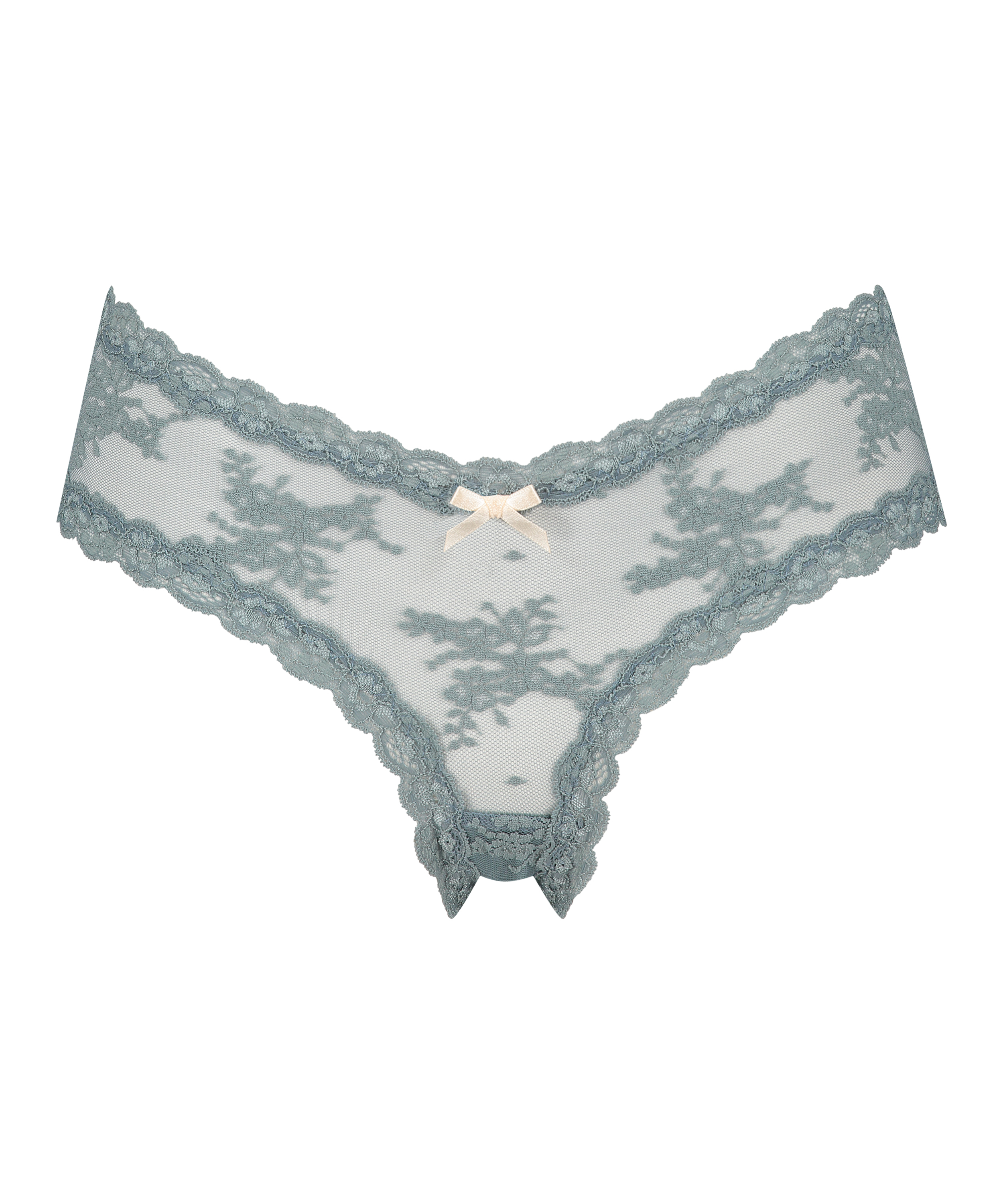 Slip brésilien V-shape Mesh, Vert, main