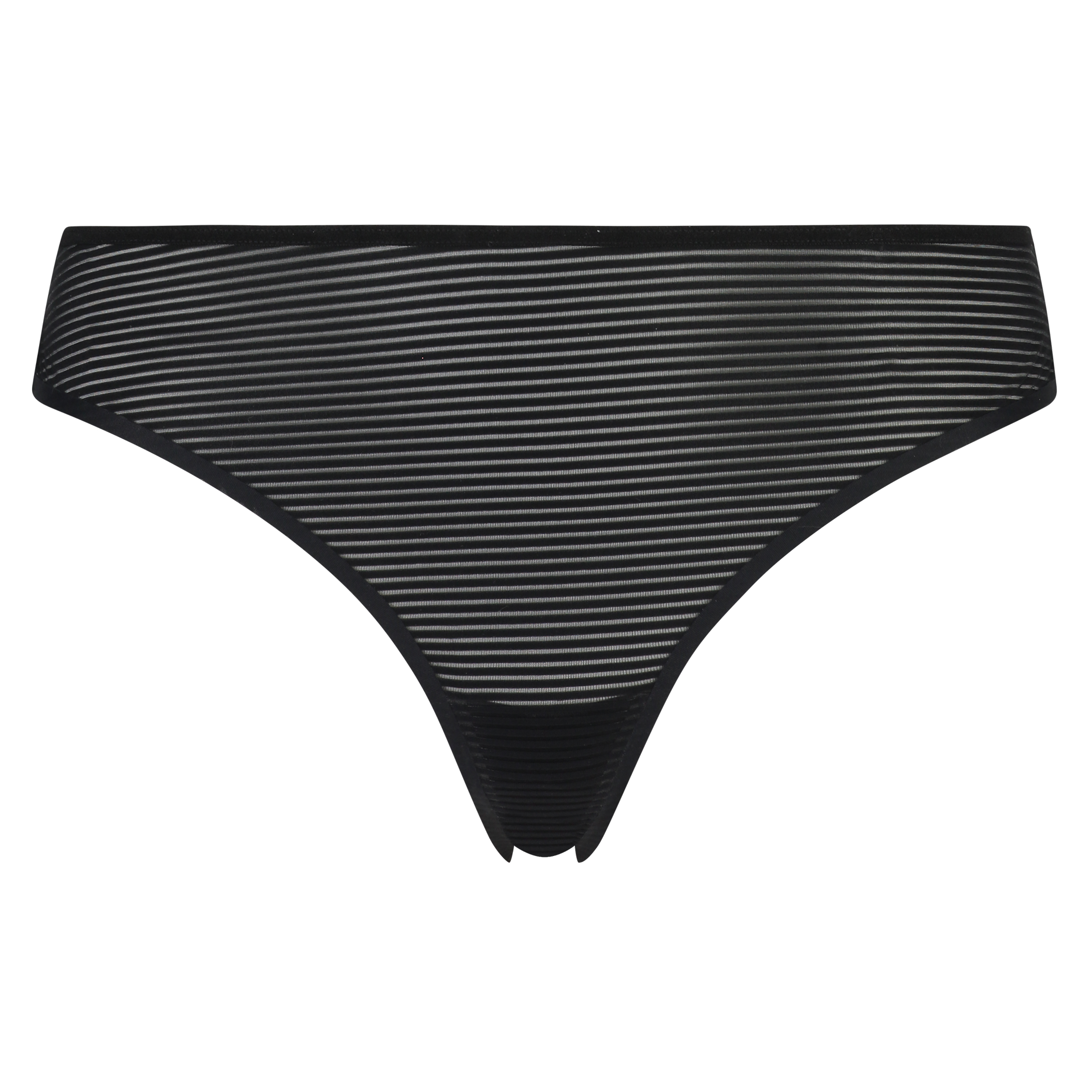 Invisible string Stripe mesh, Noir, main