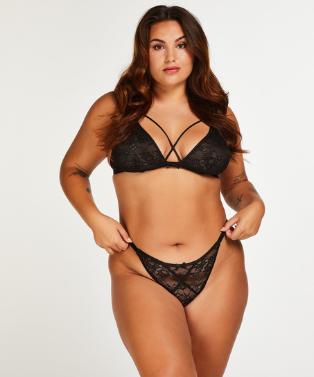 String taille haute Corby, Noir