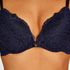 Soutien-gorge à armatures préformé push-up Marine, Bleu