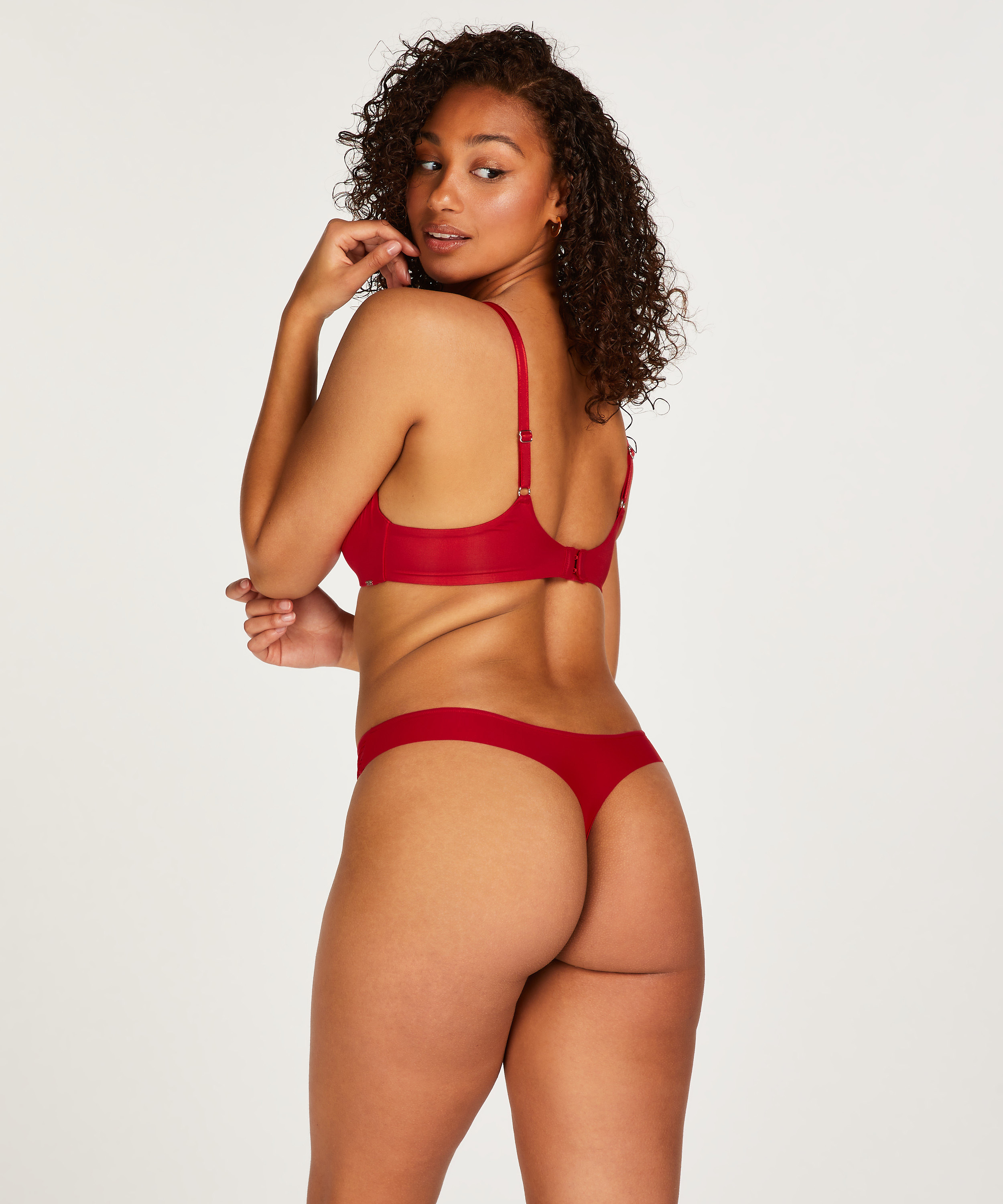 Invisible string Stripe mesh, Rouge, main