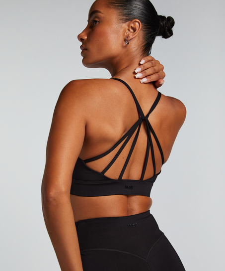 HKMX Brassière de sport de niveau 1, Noir