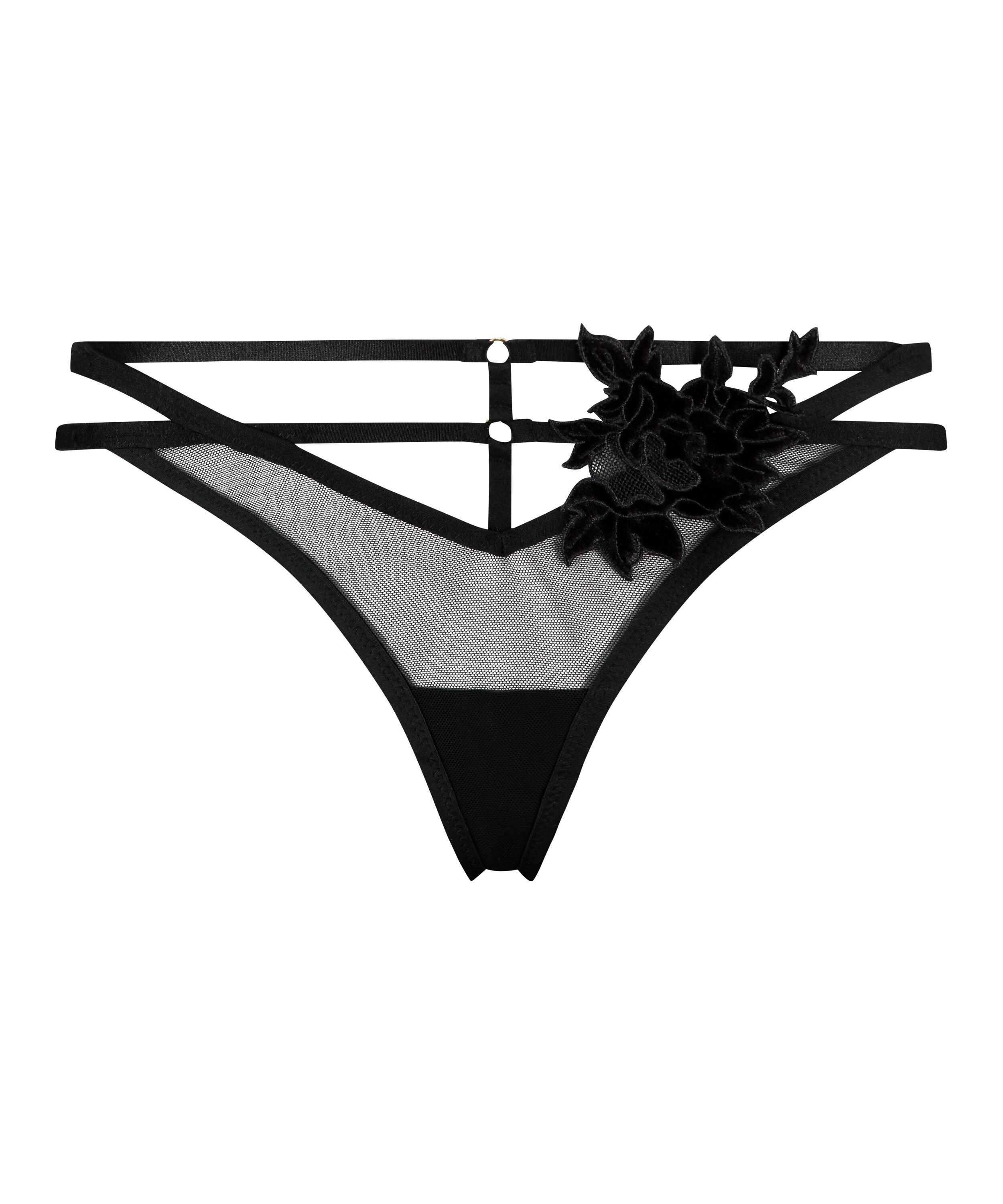 String tanga Effie, Noir String tanga Effie, Noir